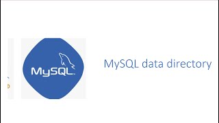 Part 50 - MySQL system database / MySQL data directory