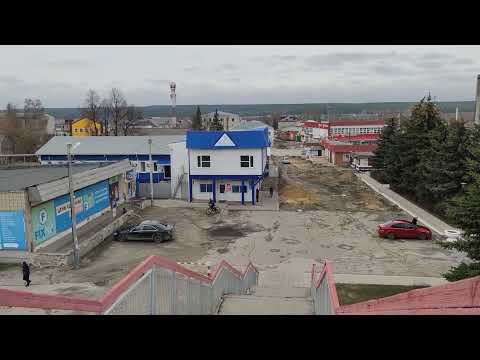 Ульяновская область город Инза вид с моста апрель 2022
