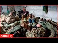 Footage from basement where drunken Russian soldiers are gathered to receive punishment
