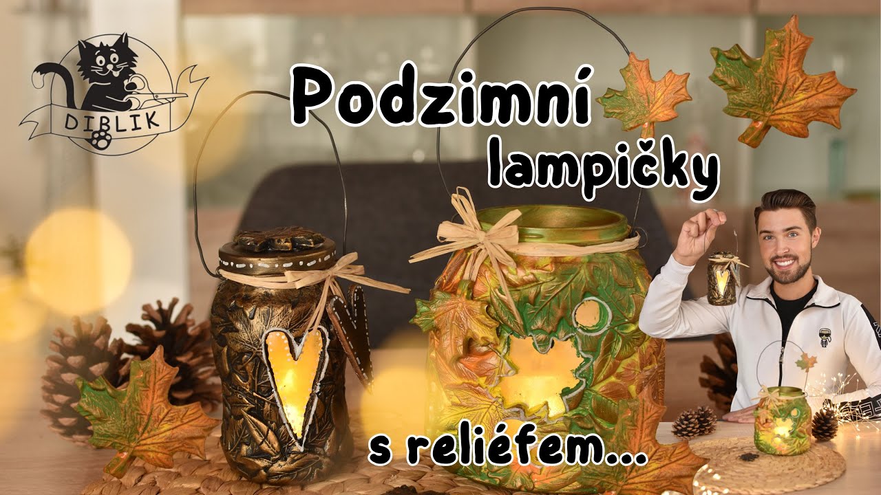 Podzimní lampičky s reliéfem - Jan Diblíček