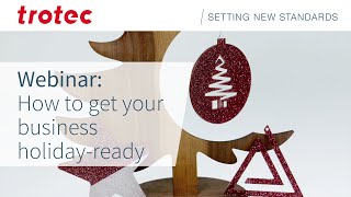 How to Get Your Business Holiday Ready | Trotec Laser