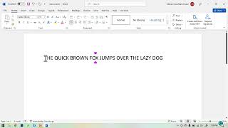 Microsoft Word Selectunselect