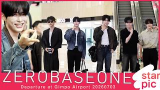제로베이스원 'ZB1 야호!' [STARPIC] ZEROBASEONE Gimpo at Incheon Airport 20260703