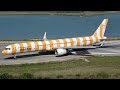 Corfu Airport Planespotting in 4K. Low arrivals and close up departures Summer 2023 Part 1