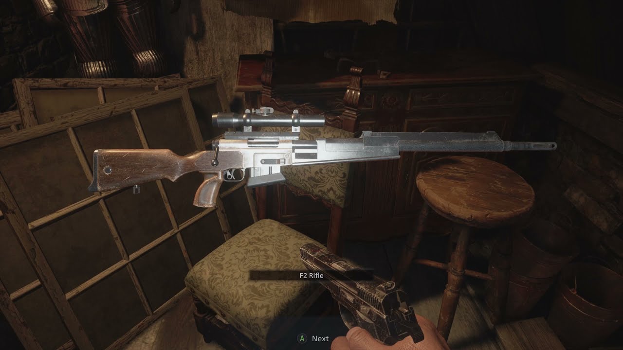 Resident Evil Village: F2 Rifle Weapon Location (RE8 Weapons). 