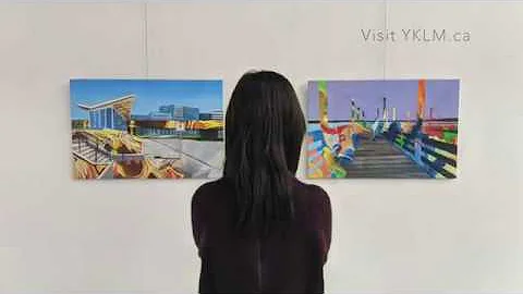 Artist Sandra MacKay paints her interpretation of ...