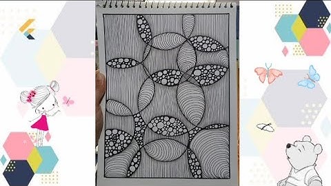 Zentangle pattern part 16| Beginners friendly| SoftLine Studio