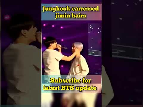 How softly Jungkook carressed jimin hairs #bts #btsarmy #jungkook #jimin #runbts #btsconcert #btsedi