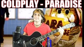 Coldplay - Paradise [FINGERSTYLE Guitar + FREE TABS] How to play this Acoustic guitar solo Resimi