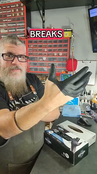 How Far Can FINITEX Black Nitrile Gloves Stretch? #nitrilegloves #finitex