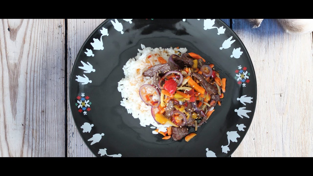 Nersussuaq wok-ikkut - Wok med oksekød