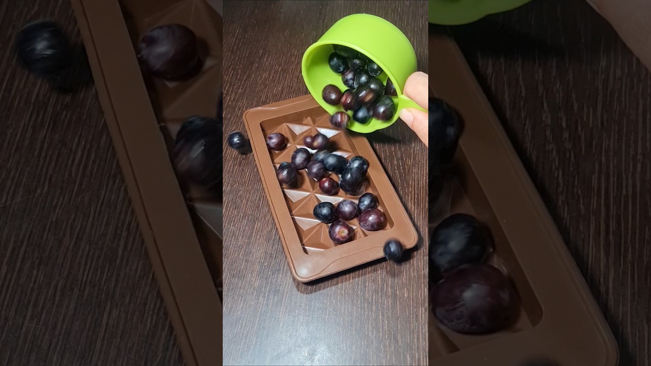3-ingredient matcha chocolate grapes 💚🍫 (vegan & gluten-free) 