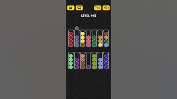 Ball Sort - Color Puzzle Game - Level 445 - Walkthrough SOLVED by RobotPlayer AI!!!
