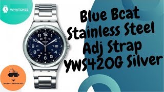Blue Bcat Stainless Steel Adj Strap YWS420G Silver Watch Reviews