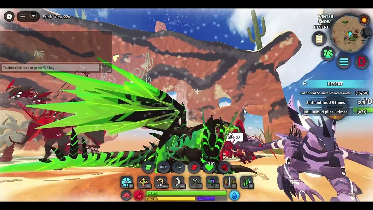 Surviving as BAZELII and BANISHII in creatures of sonaria!