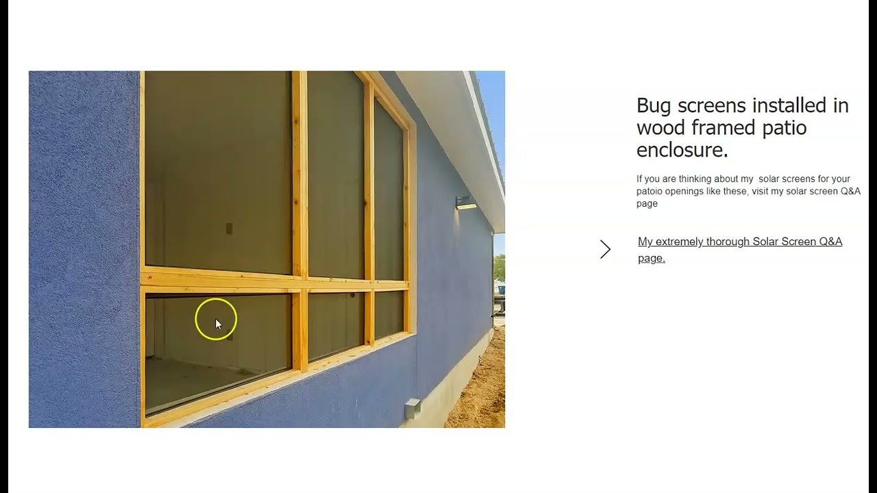 Installing my insect screens into patio enclosures - YouTube