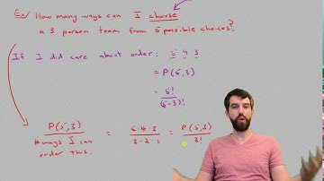 Combinations Formula: Counting the number of ways to choose r items from n items.
