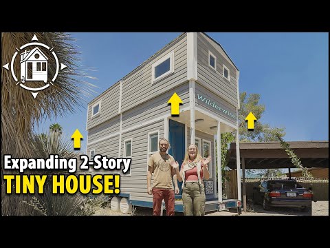 Luxury tiny house w/ easy pop top roof is mind blowing!