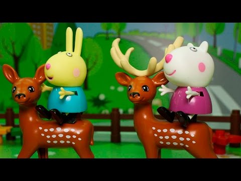 Развивающие видео про игрушки свинка Пеппа - ШКОЛА!