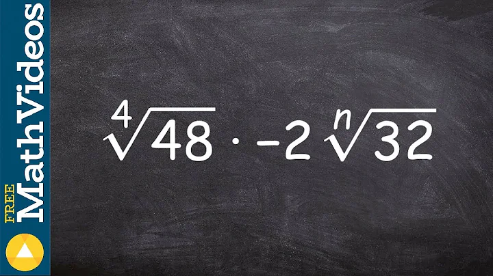 Learn how to simplify the product of the fourth root of two numbers ex 8