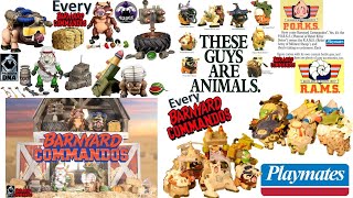 Every Barnyard Commandos all Premium DNA Megalopolis Toys and Vintage Playmates Comparison List