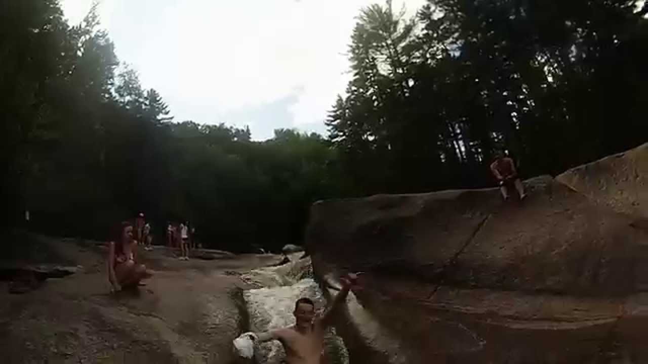 Franconia Falls, NH Natural Waterslide YouTube
