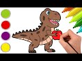 ✏️How to Draw a T-Rex Dinosaur🦖🖊️ | Fun Drawing Lesson for Beginners | Chiki Doodle