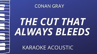 The Cut That Always Bleeds - Conan Gray (Acoustic Karaoke)