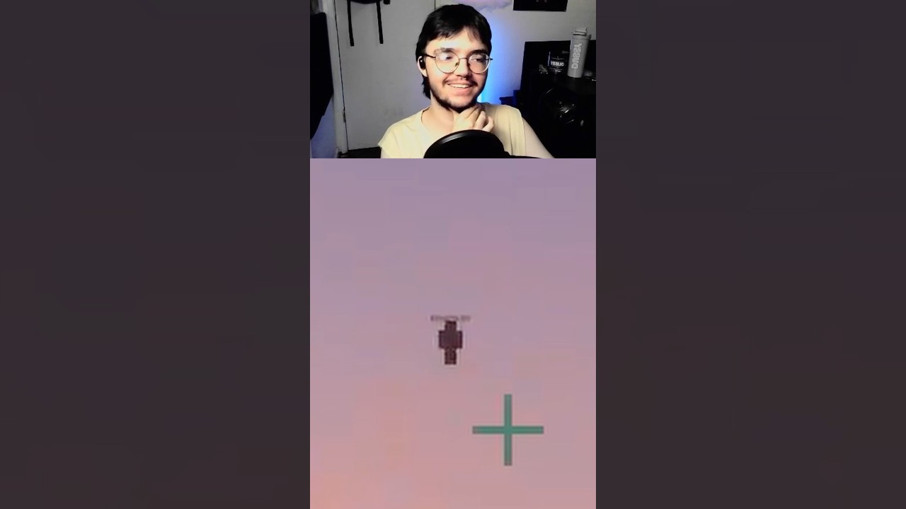 What’s bro doing in the SKY?! 🤣😭 #minecraft #shorts #youtubeshorts #gaming #horror #brokenscript
