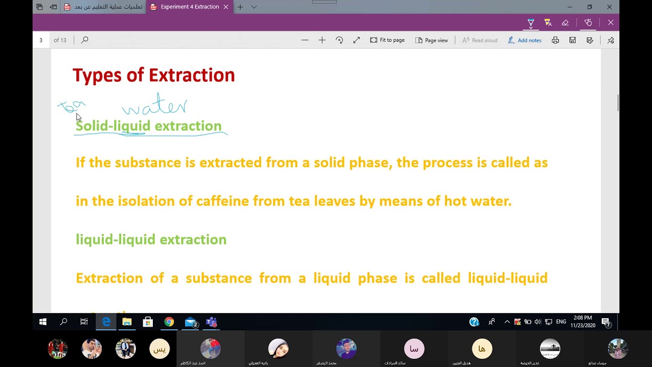 Experiment 4: Extraction - Meeting with Section 2 / Part A - YouTube