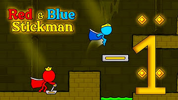 RED AND BLUE STICKMAN - Gameplay Walkthrough Part-1 Level 1-10