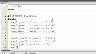 Free Pascal Program Tutorial 30 - Array Of Record - Lazarus screenshot 2