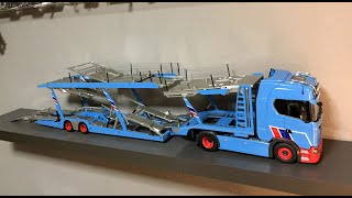 My 1:18 Model Car Collection - Update 4 - NZG Scania V8 730s Lohr Autotransporter 'Moslof'