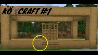 Yeni mükemmel serimiz ve evimizin temelleri! KöyCraft #1