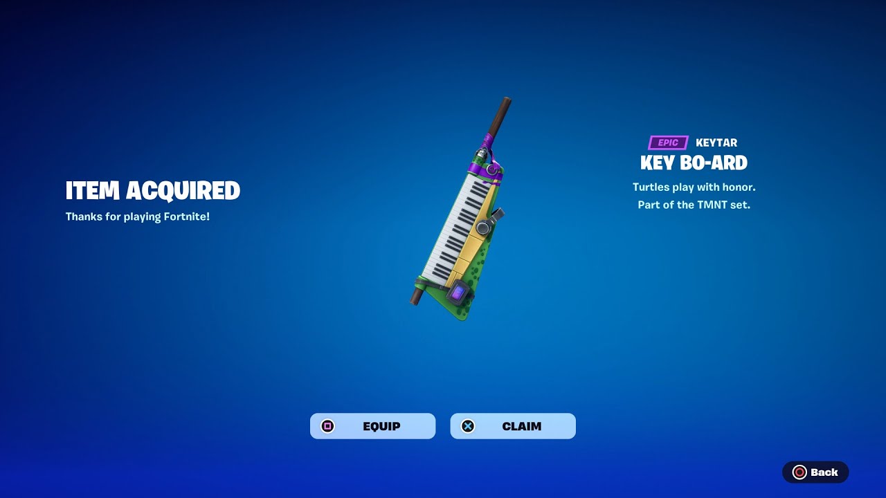 How To Get Key Board Keytar NOW FREE In Fortnite! YouTube