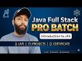 2026 Me Job Chahiye? 🚀 Join Java Full Stack PRO Batch (Live + Projects + Support) | Core Java Day-1