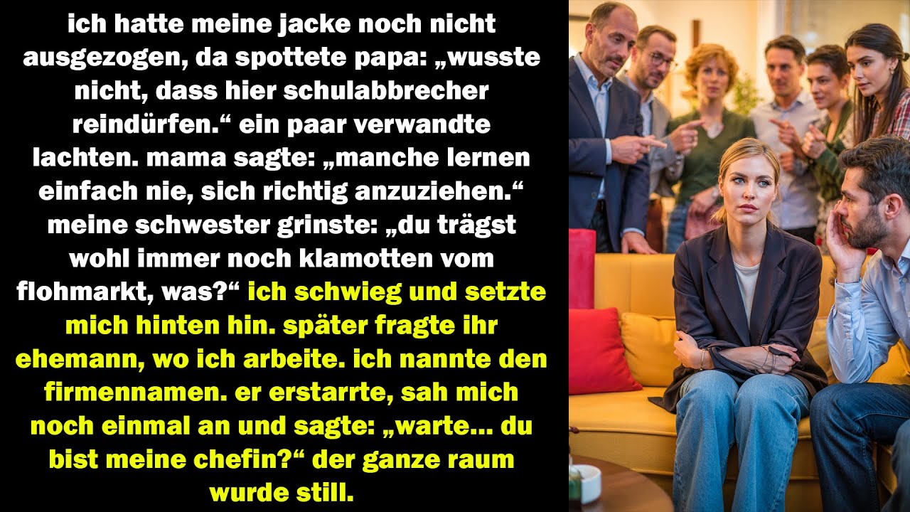 sie lachten über meine kleidung – doch als ich sagte, wo ich arbeite, wurde alles still