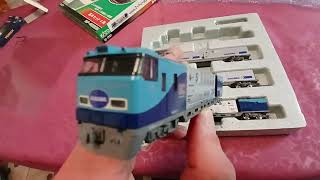 M250 Super Rail Cargo Kato Japanese N Scale Fraight Train set unboxing