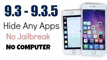 How to Hide Any App on iPhone in iOS 9.3 - 9.3.5 / 10! NO Jailbreak!