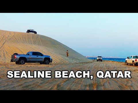 Sealine Beach, Qatar 4K - Weekend drive from Mesaieed