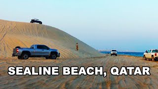 Sealine Beach, Qatar 4K - Weekend drive from Mesaieed