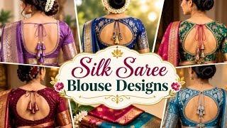 🎊💫 Blouse Designs For Silk Sarees/Back Neck Designs For Blouse /Latest Silk Saree Blouse Design/ screenshot 4