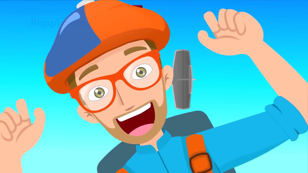 Airplane Song for Kids Blippi Nursery Rhymes - YouTube