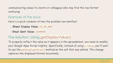 How to Capture the Display Value in Google Sheets on Edit Events