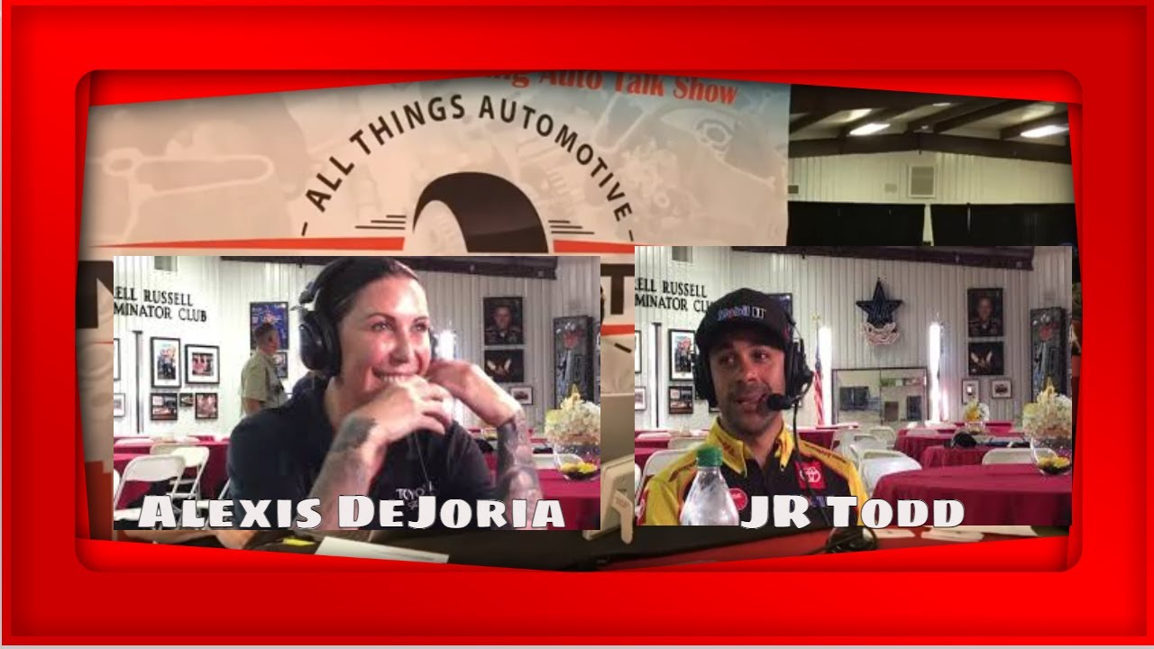 NHRA Funny Car Driver Alexis DeJoria visits with IWT and then JR Todd drops in!