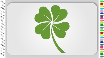 Four Leaf Clover Drawing with CorelDraw | Flat Vector Style | Drawing | CorelDraw Tutorial