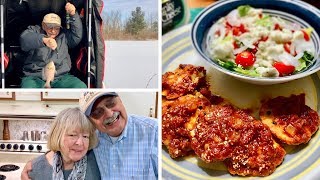 Lake Ketchabigwon We’re Ice Fishing (and low-carb ravioli we’re dishing)