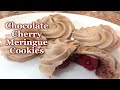 Chocolate Cherry Meringue Cookies
