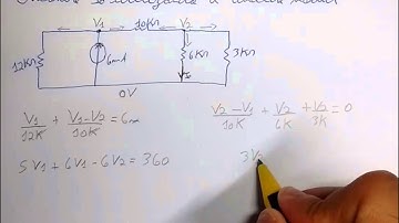 Analise Nodal - Tensões de Nó - Exercício Resolvido 1