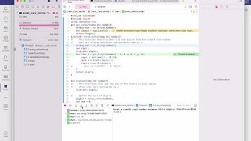Credit Card Validator C++